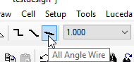 Select all-angle wire tool