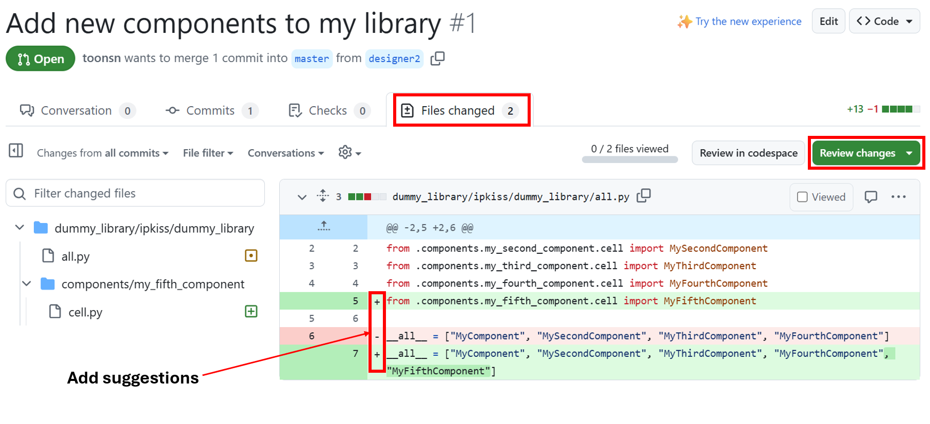 3.6.3. Creating a Pull Request in GitHub — Luceda Academy 2026.06 ...