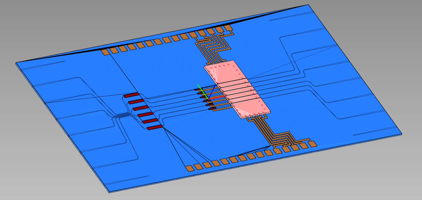 3D export of a photonic integrated circuit.