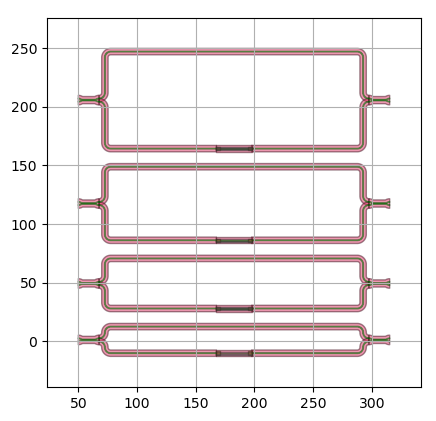 Placement of devices using N/E/S/W anchors.