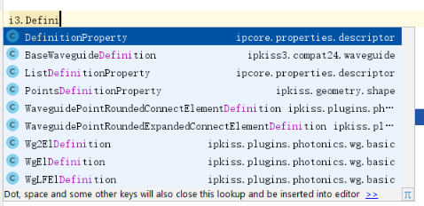 Autocompletion function in PyCharm.